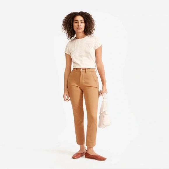 Everlane - The Sim Leg Crop - Brown/Tan - Size 00 - Good Condition!! - Picture 2 of 14